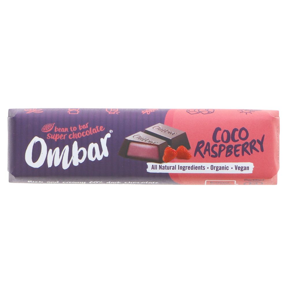 Ombar coconut raspberry chocolate 42 g
