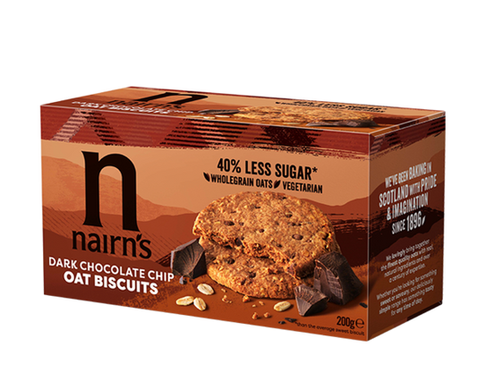 Nairns Dark Chocolate Oat Biscuits