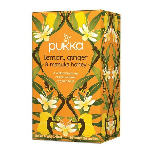 Pukka Lemon, Ginger and Manuka Honey Tea