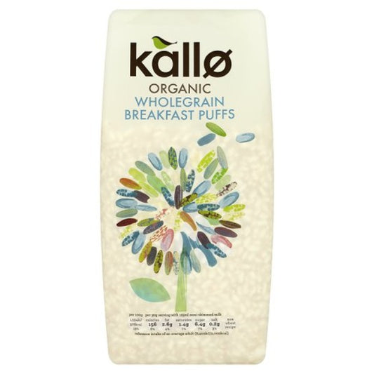 Kallo Organic Wholegrain Puffed Rice Cereal
