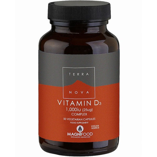 Terranova Vitamin D3 1000iu (25ug) Complex- 50 capsules