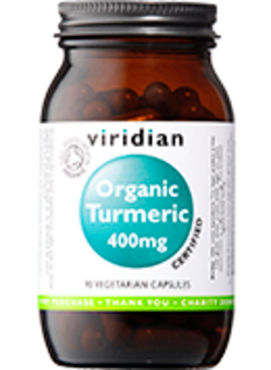 Viridian Organic Turmeric. 400mg. 90 caps.