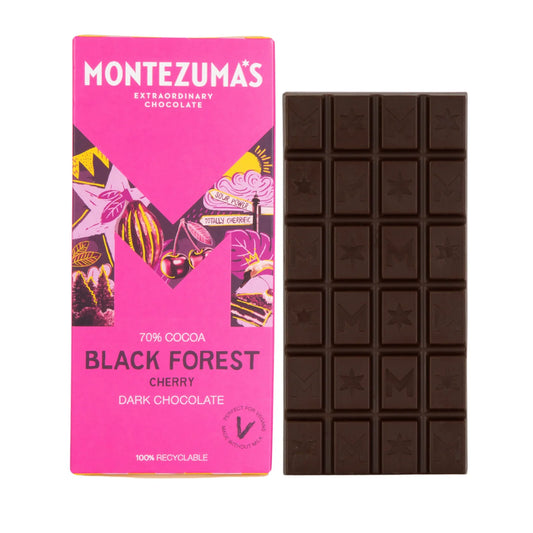 Montezuma's  Black Forest Cherry Dark Chocolate 90gm