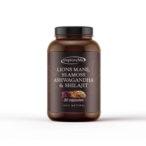 Lions Mane, Sea Moss, Ashwagandha & Shilajit capsules 30'S