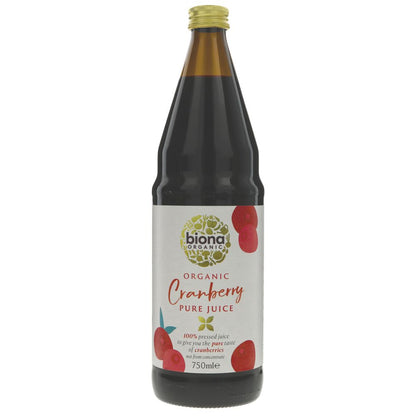Organic Cranberry Juice Pure 750ml