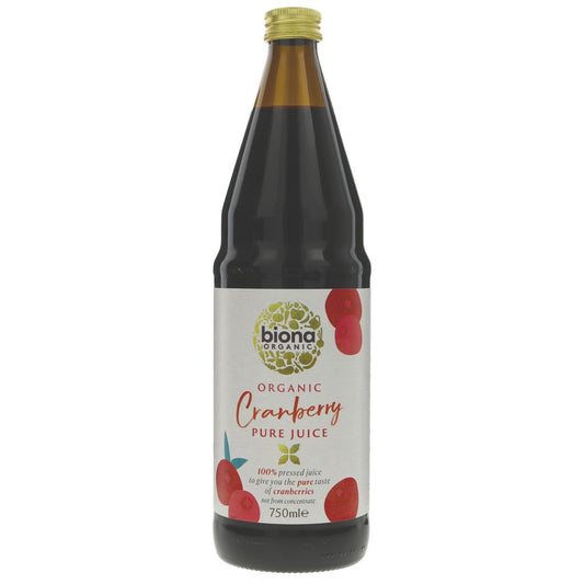 Organic Cranberry Juice Pure 750ml